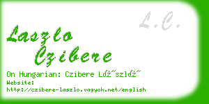 laszlo czibere business card